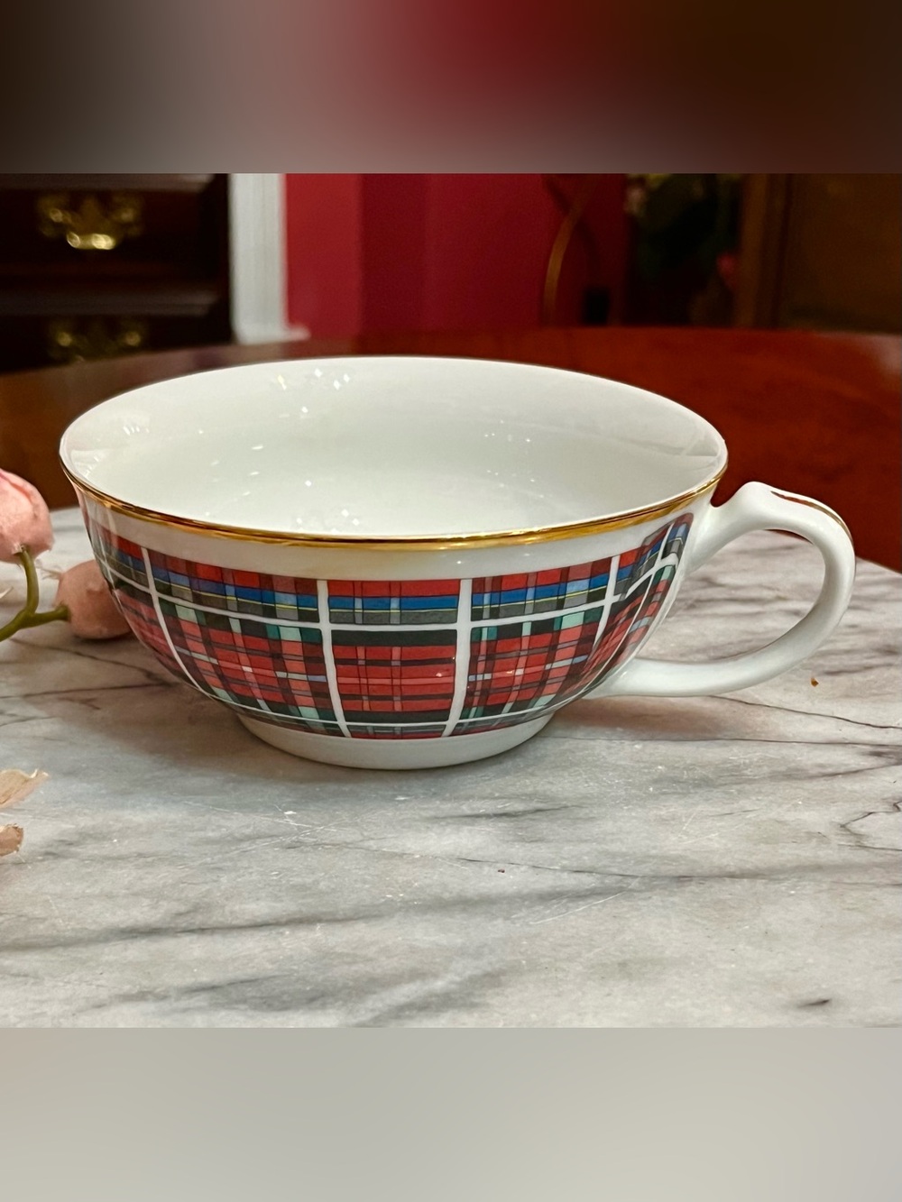 Williams Sonoma Stuart Dress Tartan Plaid Stackable Replacement Teacup Only WSO1